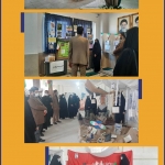 نمایشگاه مدرسه انقلاب دبیرستان‌های نمونه دولتی عالمه و صدرا شهرستان خمین افتتاح شد