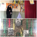 نمایشگاه مدرسه انقلاب دبیرستان فلق اراک