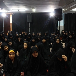 مراسم هیئت دانش آموزی انصارالمهدی ویژه خواهران به مناسبت ایام محرم